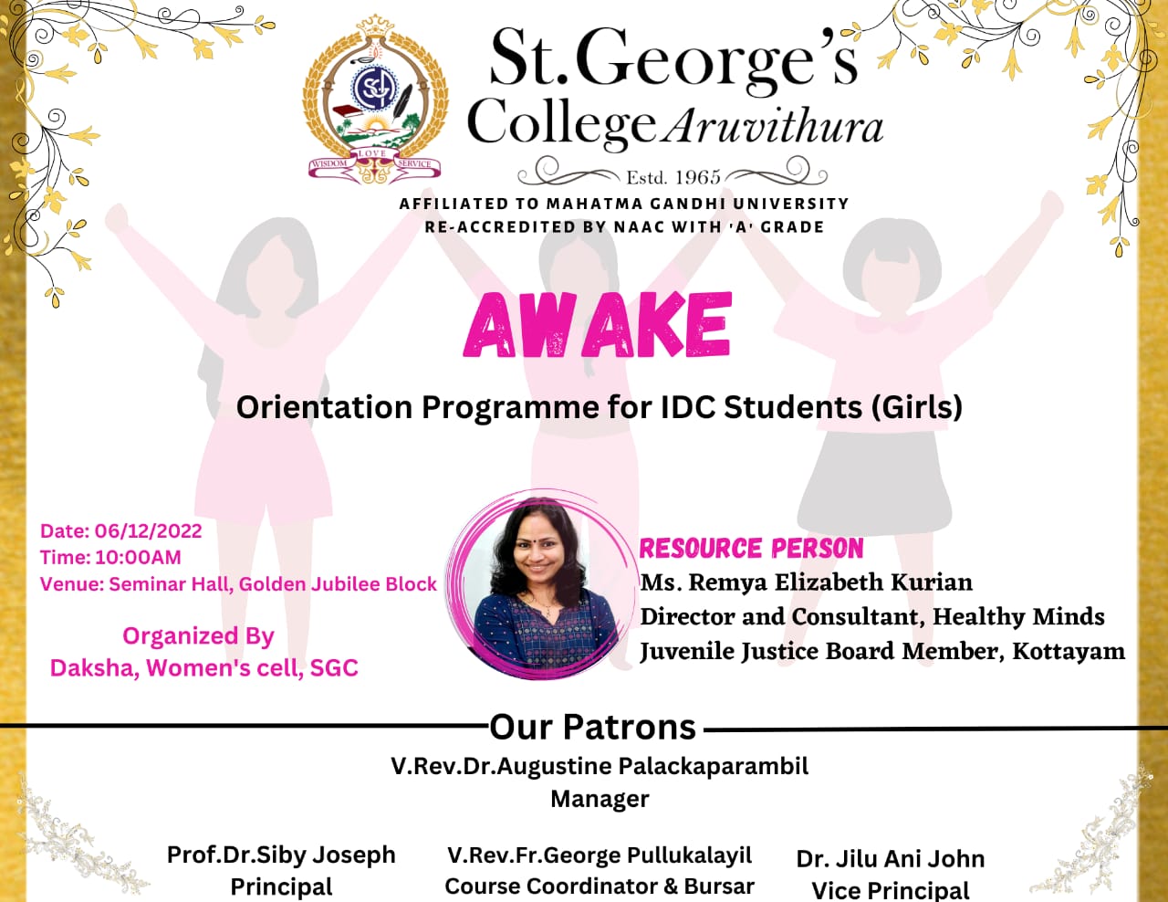 AWAKE - Orientation Programme for First Year Students (Girls)